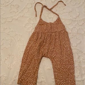 Baby girl halter pant romper